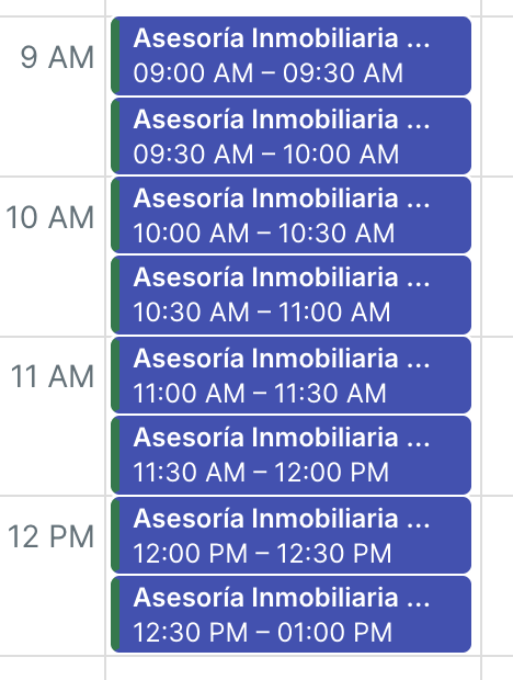 Calendario Abogado 18 llamadas semanales